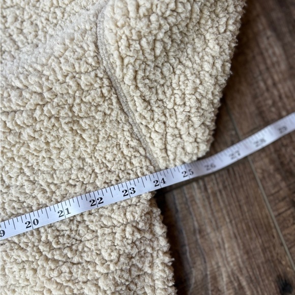 Aerie Offline Sherpa Cropped Quarter Zip Soft Oat Women's Size M - Picture 10 of 10